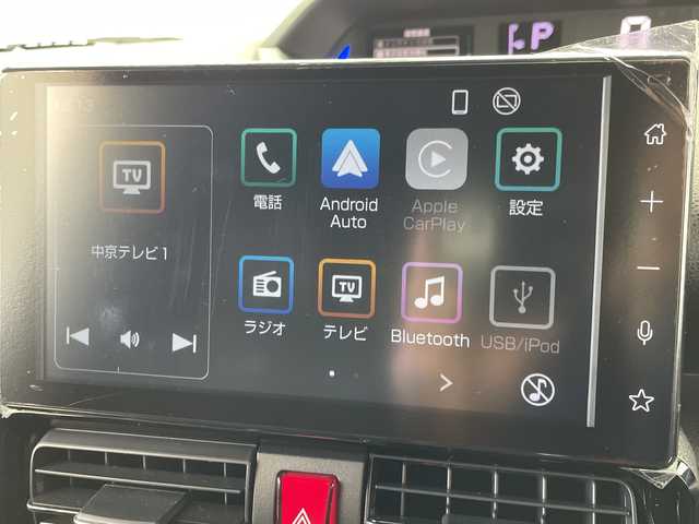 ダイハツ タント カスタム RS 岐阜県 2023(令5)年 1.4万km ターコイズブルーマイカメタリック 純正9インチディスプレイオーディオ/（Bluetooth/HDMI/AppleCarPlay）/スマートアシストIII/全方位カメラ/ステアリングスイッチ/両側パワースライドドア/リアサイドシェード/ハーフレザーシート/前方ドライブレコーダー/純正オーバヘッドコンソール/前席シートヒーター/スマートキー/スペアキー