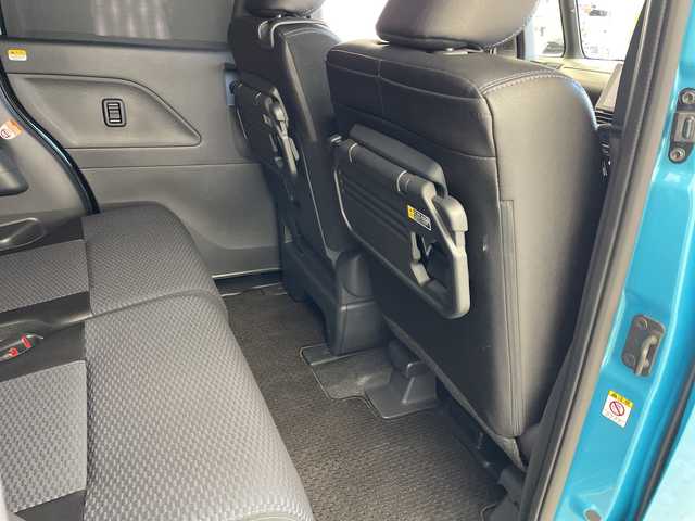 ダイハツ タント カスタム RS 岐阜県 2023(令5)年 1.4万km ターコイズブルーマイカメタリック 純正9インチディスプレイオーディオ/（Bluetooth/HDMI/AppleCarPlay）/スマートアシストIII/全方位カメラ/ステアリングスイッチ/両側パワースライドドア/リアサイドシェード/ハーフレザーシート/前方ドライブレコーダー/純正オーバヘッドコンソール/前席シートヒーター/スマートキー/スペアキー