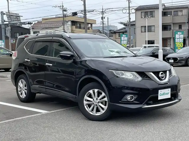日産 エクストレイル 20Xt エマージェンシーブレーキ 石川県 2016(平28)年 8.8万km 黒 4WD/純正メーカーナビ/フルセグTV/アラウンドビューモニター/LEDヘッドライト/ETC/パワーバックドア/シートヒーター/純正アルミホイール/インテリキー/プッシュスタート/電動ミラー/ルーフレール/ドライブレコーダー/保証書