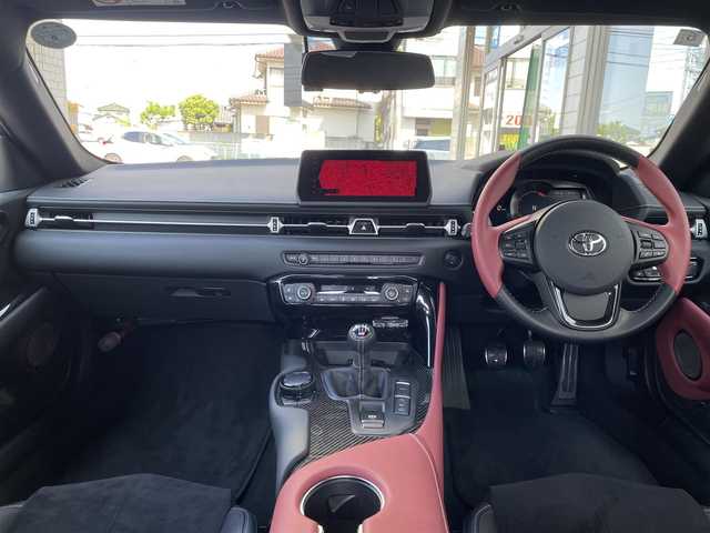 トヨタ スープラ RZ 群馬県 2024(令6)年 1.1万km グレーＭ ワンオーナー/純正ナビ/フルセグTV　Bluetooth　USB　/バックカメラ/ハーフレザーシート/パワーシート（D席メモリー付き）/ETC/純正LEDヘッドライト/電動格納ミラー/革巻きステア/ステアリングオーディオスイッチ/デュアルAAC/シートヒーター/JBLサウンドスピーカー/保証書/取説/スペアキーｘ１