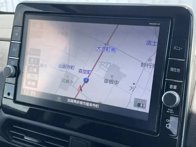 三菱 ｅＫクロススペース G プラスエディション 滋賀県 2021(令3)年 1.9万km アメジストブラック 純正9インチナビ（BT/フルセグ/CD/DVD/USB)/全方位カメラ/両側電動スライドドア/ダウンヒルアシスト/シートヒーター/アイドリングストップ/衝突軽減ブレーキ/レーンキープアシスト/LEDヘッドライト/フォグライト/クリアランスソナー/革巻きステアリング/ステアリングスイッチ/スマートキー