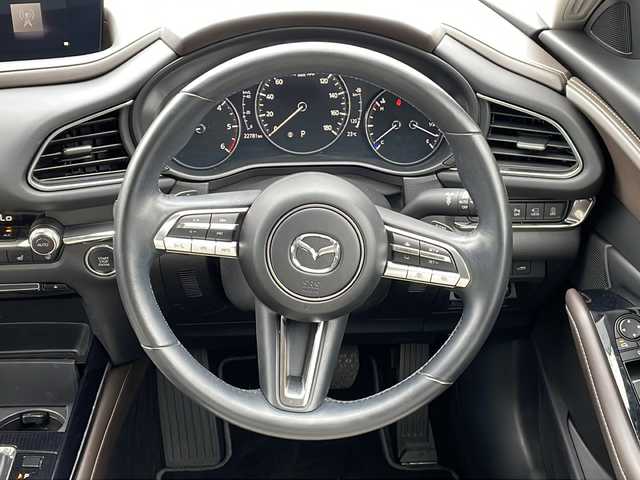 マツダ ＣＸ－３０ XD プロアクティブ 福島県 2023(令5)年 2.3万km ポリメタルグレーM ワンオーナー/純正SDナビ/　【フルセグ/CD/DVD/MSV/HDMI/BT】/バックカメラ/全周囲カメラ/ステアリングスイッチ/レーダークルーズコントロール/パドルシフト/白レザーシート/前席シートヒーター/運転席パワーシート/ETC/ドライブレコーダー前後/ヘッドアップディスプレイ/ブラインドスポットモニター/電動リアゲート/アイドリングストップ/コーナーセンサー/パーキングアシスト/レーンキープアシスト/純正フロアマット/衝突軽減システム