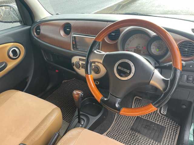 ダイハツ ミラ ジーノ プレミアムX 神奈川県 2007(平19)年 8.3万km ブリティッシュグリーンマイカ 社外HDDナビ/ドアバイザー/ウィンカーミラー