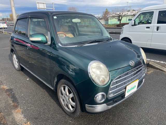 ダイハツ ミラ ジーノ プレミアムX 神奈川県 2007(平19)年 8.3万km ブリティッシュグリーンマイカ 社外HDDナビ/ドアバイザー/ウィンカーミラー