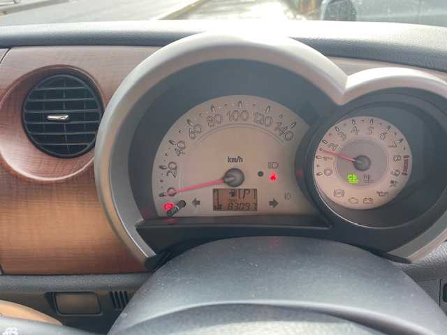 ダイハツ ミラ ジーノ プレミアムX 神奈川県 2007(平19)年 8.3万km ブリティッシュグリーンマイカ 社外HDDナビ/ドアバイザー/ウィンカーミラー