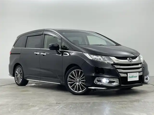 ホンダ オデッセイ アブソルート EX 群馬県 2014(平26)年 7.5万km クリスタルブラックパール 純正メーカーナビ/フルセグTV/Bluetooth接続/マルチビューモニター/純正フリップダウンモニター/クルーズコントロール/両側電動スライドドア/ステアリングスイッチ/ビルトインETC/ドライブレコーダー/スマートキー/プッシュスタート/横滑り防止装置/前後コーナーセンサー/純正LEDヘッドライト/フォグライト/純正18インチアルミホイール