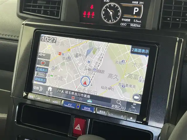 ダイハツ トール G 埼玉県 2023(令5)年 1万km ファイアークォーツレッドM スマートアシスト　ＡＬＰＩＮＥ９インチナビ　パノラマモニター　ドライブレコーダ　ＨＤＭＩ　両側パワースライドドア　純正アルミホイール　スマートキー　オートライト　ＬＥＤヘッドライト　地デジフルセグ