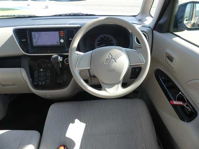 三菱 ｅＫスペース G 千葉県 2014(平26)年 1.5万km アンティークゴールドM 左パワースライドドア/右イージークローザードア/純正SDナビ/地デジTV/【CD再生機能】/バックカメラ/ドライブレコーダー/インテリジェントキー