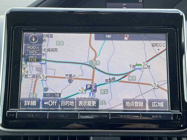 トヨタ ヴォクシー ハイブリッド V 茨城県 2015(平27)年 13.7万km ブラック 純正SDナビ(Bluetooth/バックカメラ/フルセグTV)/LEDオートライト/USB入力端子/スマートキー/ETC/冷房WAC/純正フロアマット/シートヒーター/両側パワースライドドア