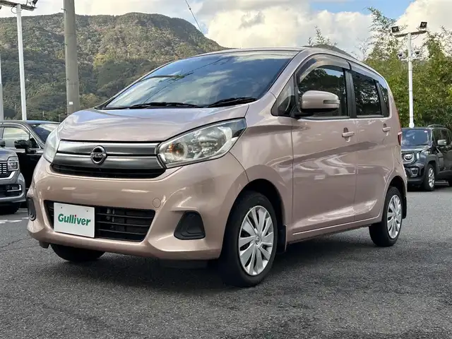 日産 デイズ X 長崎県 2016(平28)年 9.2万km シルキーローズM ワンオーナー/純正ナビ（ＢＴ／フルセグＴＶ／ＣＤ）/アラウンドビューモニター/エマージェンシーブレーキ/ＥＴＣ/スマートキー/プッシュスタート/ステアリングスイッチ/アイドリングストップ