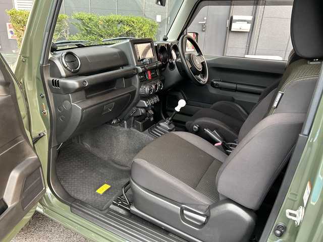 スズキ ジムニー XL 広島県 2019(平31)年 3.8万km ジャングルグリーン 禁煙/純正ディスプレイオーディオ（PVH-9300DVSZS）/・Bluetooth/CD/DVD/スマホ連携/カロッツェリアツイーター/DAMDフロントバンパー/モンスタースポーツリフトアップ/モンスタースポーツサスペンション/ルーフラック/D席BRIDEシート純正シート車載/純正ドアバイザー/電動格納ミラー/タイヤ：オープンカントリー