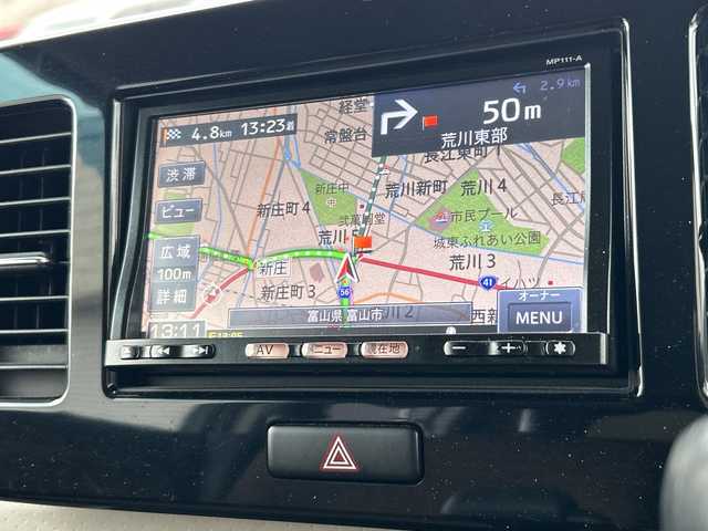 日産 モコ X 富山県 2012(平24)年 5.7万km アーバンブラウン 純正メモリナビ/Bluetooth、ワンセグTV、AM、FM、CD、SD/バックカメラ/ABS/盗難防止装置/プッシュスタート/スマートキー/スペアキー/ドアバイザー/純正マット/パワーステアリング/パワーウィンドウ/取扱説明書/保証書/記録簿