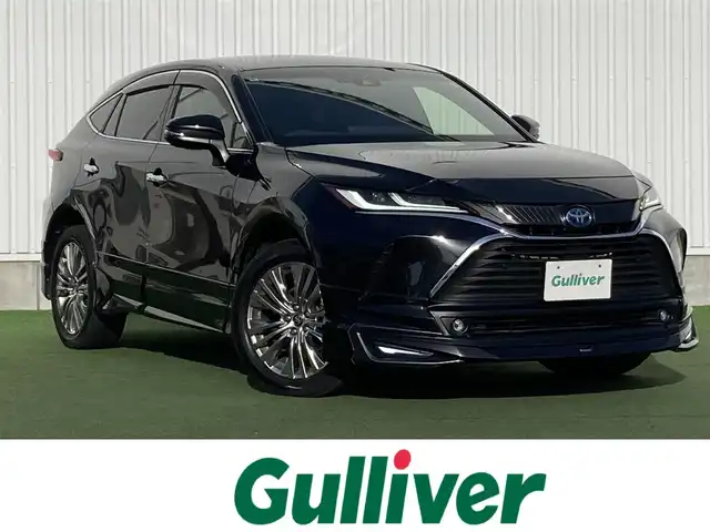トヨタ ハリアー ハイブリッド Z 香川県 2021(令3)年 5.9万km プレシャスブラックパール 純正12.3インチディスプレイオーディオ/プレミアムサウンドJBL/Bluetooth/フルセグTV/運転席パワーシート/ハンズフリーパワーバックドア/バックカメラ/ビルトインETC2.0/セーフティセンス/・プリクラッシュセーフティ/・レーントレーシングアシスト/・レーダークルーズコントロール/・アダプティブハイビームシステム/・ロードサインアシスト/ブラインドスポットモニター/クリアランスソナー/LEDヘッドランプ/オートライト/オートエアコン/デジタルインナーミラー/置くだけ充電/ヘッドアップディスプレイ/オートブレーキホールド/本革巻きステアリング/ステアリングスイッチ/純正19インチアルミホイール/モデリスタエアロ/スマートキー/スマートエントリー/スタートシステム