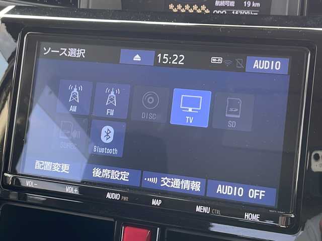 トヨタ ルーミー カスタムG 福島県 2020(令2)年 1.6万km レーザーブルークリスタルシャイン スマアシ　純正９型ナビ　前後別再生機能付フリップダウンモニター　ＤＶＤ再生　両側パワスラ　シートヒーター　キャンセラー付フルセグ　エアロ　バックＣ　クルコン　ビルドインＥＴＣ　ドラレコ　スペアキー