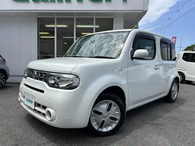 日産 キューブ 15X Vセレクション 愛知県 2014(平26)年 5.8万km ブリリアントホワイトパール 純正ナビ/Bluetooth/フルセグテレビ/ビルトインETC/オートライト/プッシュスタート/電格ミラー/ドアバイザー/取説、保証書、スペアキー