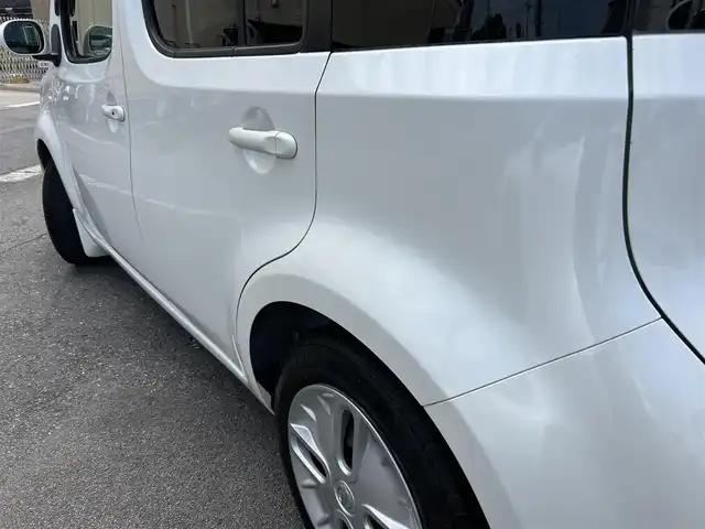 日産 キューブ 15X Vセレクション 愛知県 2014(平26)年 5.8万km ブリリアントホワイトパール 純正ナビ/Bluetooth/フルセグテレビ/ビルトインETC/オートライト/プッシュスタート/電格ミラー/ドアバイザー/取説、保証書、スペアキー