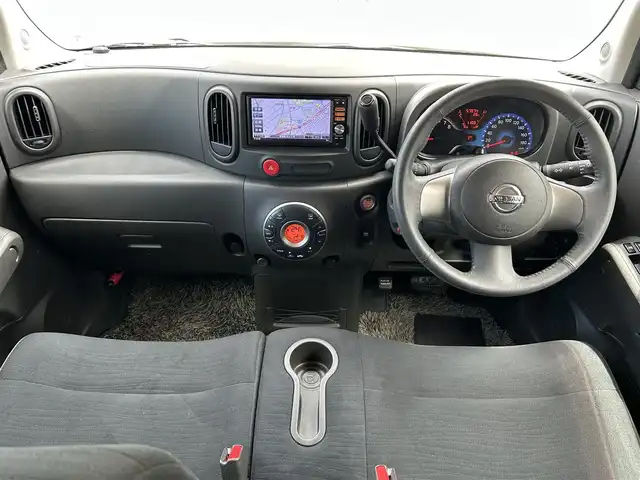 日産 キューブ 15X Vセレクション 愛知県 2014(平26)年 5.8万km ブリリアントホワイトパール 純正ナビ/Bluetooth/フルセグテレビ(B-CASカード欠品）/ビルトインETC/オートライト/プッシュスタート/電格ミラー/ドアバイザー/取説、保証書、スペアキー/実走行57000KM台/アイドリングストップ