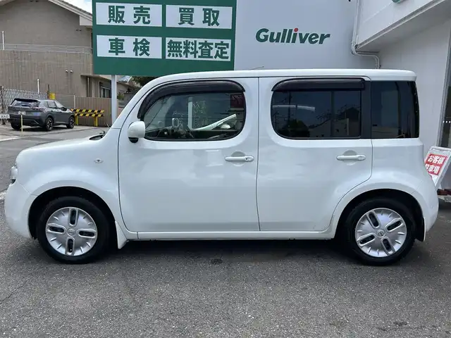 日産 キューブ 15X Vセレクション 愛知県 2014(平26)年 5.8万km ブリリアントホワイトパール 純正ナビ/Bluetooth/フルセグテレビ/ビルトインETC/オートライト/プッシュスタート/電格ミラー/ドアバイザー/取説、保証書、スペアキー