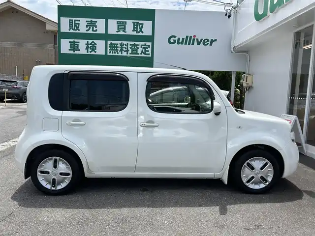 日産 キューブ 15X Vセレクション 愛知県 2014(平26)年 5.8万km ブリリアントホワイトパール 純正ナビ/Bluetooth/フルセグテレビ/ビルトインETC/オートライト/プッシュスタート/電格ミラー/ドアバイザー/取説、保証書、スペアキー
