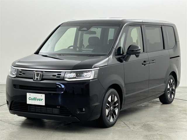ホンダ ステップワゴン エアー EX 福岡県 2025(令7)年 0.1万km未満 クリスタルブラックパール 登録済未使用車　/純正９型ナビ　/バックカメラ　/アダプティブクルコン　/コーナーセンサー　/衝突軽減ブレーキ　/レーンキープ　/ＢＳＭ　/踏み間違い防止　/パドルシフト　/両側電動スライドドア　/パワーバックドア　/ＬＥＤ