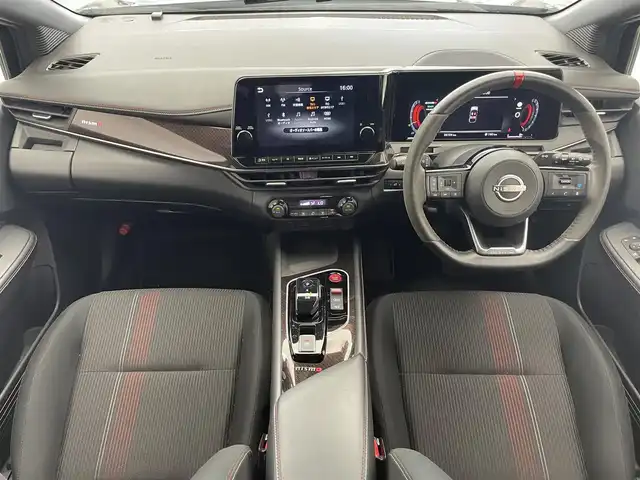 日産 オーラ ニスモ 滋賀県 2022(令4)年 3.7万km スーパーブラック 禁煙車/純正9型ナビ/【フルセグTV/Bluetooth/USB】/インテリジェントアラウンドビューモニター/インテリジェントルームミラー/ワイヤレス充電/ETC2.0/プロパイロット/SOSコール/全方位運転支援システム/・インテリジェントエマージェンシーブレーキ/・前方衝突予測警報/・踏み間違い衝突防止アシスト/・車線逸脱防止支援システム/・車線逸脱警報/・ふらつき警報/・後側方衝突防止支援システム/・後側方車両検知警報/・後退時車両検知警報/ステアリングスイッチ/オートブレーキホールド/電動パーキングブレーキ/LEDライト/スマートキー