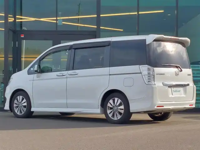 ホンダ ステップワゴン スパーダ S 東京都 2014(平26)年 7.6万km ホワイトオーキッドパール 純正HDDナビ/フルセグTV/バックカメラ/ETC/ドライブレコーダー/パドルシフト/アイドリングストップ/クルーズコントロール/片側パワースライドドア/HIDヘッドライト/オートライト/ドアバイザー/電動格納ミラー/16インチ純正アルミホイール/純正フロアマット
