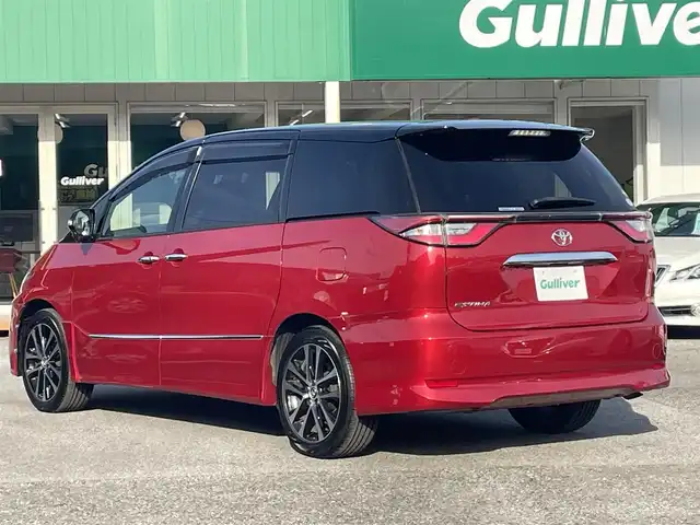 トヨタ エスティマ アエラス プレミアム 千葉県 2017(平29)年 6.4万km ブラック/レッドマイカメタリック 2トーン トヨタセーフティーセンス/・プリクラッシュセーフティー/・レーンキープアシスト/・オートマチックハイビーム/・アダプティブクルーズコントロール/純正10インチSDナビ【NSZN-Z66T】/・CD/DVD/MSV/Bluetooth/フルセグ/バックカメラ/両後パワースライドドア/ハーフレザーシート/運転席パワーシート/スマートキー/純正18インチアルミホイール/純正LEDヘッドライト/ビルトインETC/本革巻きステアリング/ドアバイザー/新車時保証書＆取扱説明書