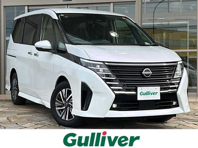 日産 セレナ e－パワー ハイウェイスター V 静岡県 2025(令7)年 0.1千km プリズムホワイト 純正ナビ/・ラジオ/フルセグTV/・Bluetooth/USB/HDMI/主要装備/・レーダークルーズコントロール　/・全方位カメラ　/・両側パワースライドドア　/・ＥＴＣ２．０　/・レーンキープアシスト　/・オートライト　/・オートハイビーム　/・ＬＥＤヘッドライト　/・デジタルインナーミラー　/・ＢＳＭ/・SOSコール/・オートホールド/・プロパイロット/・ワイヤレス充電/・純正アルミホイール/・プッシュスタート/・スマートキー/・スペアキー