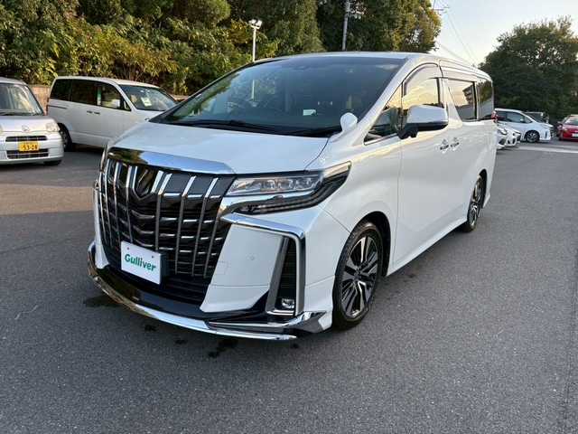 トヨタ アルファード S Cパッケージ 大阪府 2020(令2)年 5万km ホワイトパールクリスタルシャイン ＡＬＰＩＮＥ１１インチナビ　/フルセグ　/Ｂｌｕｅｔｏｏｔｈ　/バックカメラ　/HDMI/ＡＬＰＩＮＥフリップダウンモニター　/本革レザーシート　（OP）/前席・2列目席（シートヒータ・エアーシート）/サンルーフ　/ＡＣ１００Ｖ　/デジタルインナーミラー　/ＢＳＭ/三眼LEDヘッドライト/シーケンシャルライト/両側パワースライドドア/パワーバックドア/前後ドラレコ/ETC