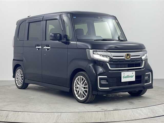 ホンダ Ｎ ＢＯＸ カスタム L ターボ 熊本県 2021(令3)年 6.6万km クリスタルブラックパール 純正SDナビ/・フルセグTV/CD/DVD/SD/BT/・バックカメラ/ホンダセンシング/・衝突軽減ブレーキ/・車線逸脱警報/・先行車発進知らせ/・標識認識機能/アダプティブクルーズコントロール/両側パワースライドドア/前方ドライブレコーダー/パドルシフト/ステアリングリモコン/ビルトインETC/ハーフレザーシート/D/Nシートヒーター/LEDヘッドライト/オートライト/フォグランプ/ヘッドライトレベライザー/スマートキー/スペアキー