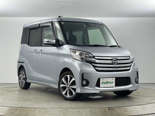 日産 デイズ ルークス HWS X Vセレクション 愛知県 2017(平29)年 1.9万km クールシルバー 純正７インチSDナビ/(CD/DVD/BT/フルセグTV)/バックカメラ/衝突被害軽減システム/両側パワースライドドア/横滑り防止装置/アイドリングストップ/LEDヘッドライト/フォグランプ/オートライト/ウィンカーミラー/電動格納ミラー/純正アルミホイール/プッシュスタート/スマートキー/フロアマット/ドアバイザー
