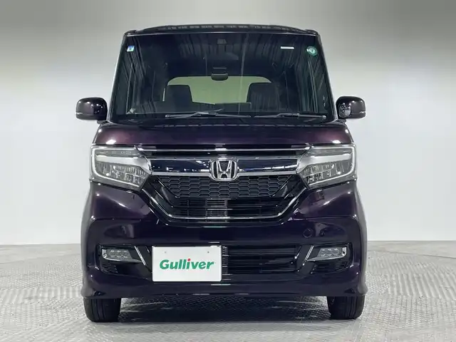 ホンダ Ｎ ＢＯＸ カスタム G EX ホンダセンシング 神奈川県 2017(平29)年 2.3万km プレミアムベルベットパープル・パール ホンダセンシング/・急アクセル抑制機能/・近距離衝突軽減ブレーキ/・誤発進抑制機能/後方誤発進抑制機能/・衝突軽減ブレーキ/・歩行者事故低減ステアリング/・路外逸脱抑制機能/・渋滞追従機能付きアダプティブクルーズコントロール/・車線維持支援システム/・標識認識機能/・先行車発進お知らせ機能/・オートハイビーム/・パーキングセンサーシステム/純正ナビ/・BT/フルセグTV/CD/DVD/SD/USB/バックカメラ/両側電動スライドドア/LEDヘッドライト/・フォグランプ/ステアリングスイッチ/・Autoライト/スマートキー/・スペアキー(1本)/・エンジンスターター/・プッシュスタートボタン/電動格納ミラー/・ウィンカーミラー/コーナーセンサー/純正フロアマット/純正アルミホイール