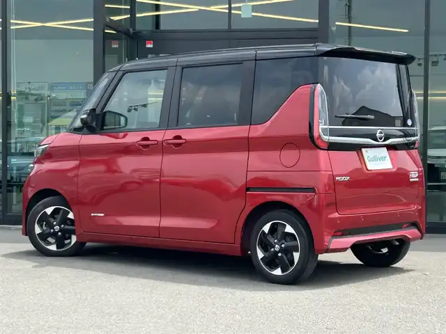 日産 ルークス HWS X アーバンクロム プロパイロットED 東京都 2021(令3)年 3.6万km スパークリングレッド/ブラック プロパイロット/アラウンドビューモニター/両側パワースライドドア/LEDヘッドライト/ハーフレザーシート/衝突軽減ブレーキ/レーンキープアシスト/アイドリングストップ/スマートキー/純正14インチAW