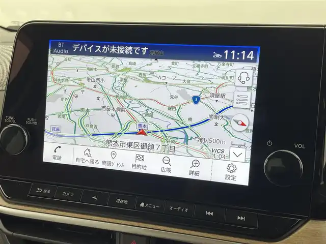 日産 オーラ G レザーエディション 熊本県 2022(令4)年 0.6万km ガーネットレッド/スーパーブラック 2トーン ワンオーナー/禁煙車/純正ナビ（ApplCarPlay・BT・フルセグ・USB・HDMI）/全周囲カメラ/純正前方ドライブレコーダー/ビルトインETC2.0/レーダークルーズコントロール/プロパイロット/インテリジェントエマージェンシーブレーキ/踏み間違い衝突防止アシスト/標識認識機能/前方衝突予測警報/ふらつき警報機能/車線逸脱防止支援システム/車線逸脱警報/後側方車両検知警報/後退時車両検知警報/車両接近通報装置/ブラインドスポットモニター/置くだけ充電/BOSEサウンド/前後クリアランスソナー/オートライト/オートマチックハイビーム/LEDヘッドライト/フォグライト/スマートキー/プッシュスタート/スペアキー1本/保証書/取扱説明書