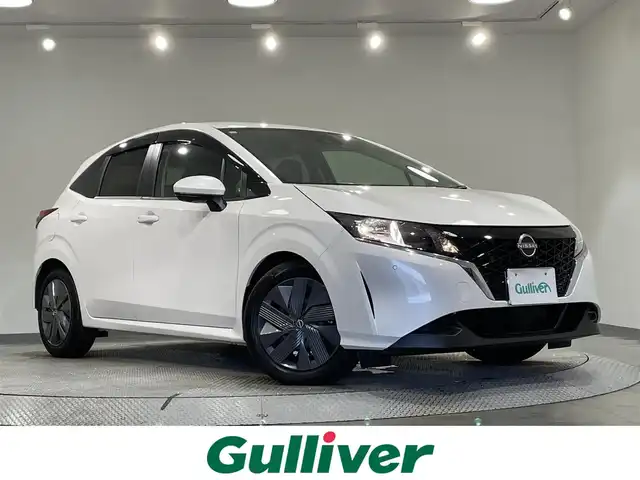 日産 ノート X 愛知県 2021(令3)年 4.6万km ピュアホワイトパール 純正9インチナビ/（Bluetooth/AM/FM/フルセグTV/Carplay）/衝突軽減ブレーキ/アランドビューモニター/レーダークルーズコントロール/ビルトインETC2.0/LEDヘッドライト/オートマチックハイビーム/ドライブレコーダー/ワイヤレス充電/ブラインドスポットモニター/コーナーセンサー/HDMI接続/スマートキー/純正16インチAW/アイドリングストップ
