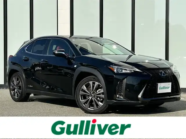 レクサス ＵＸ 250h Fスポーツ 大阪府 2019(平31)年 4.6万km グラファイトブラックガラスフレーク レクサスセーフティシステム/・アダプティクブクルーズコントロール/・プリクラッシュセーフティー/・レーントレーシングアシスト/・クリアランスソナー/・レーンディパーチャーアラート /・オートマチックハイビーム/・ロードサインアシスト/純正ナビ/・Bluetooth/フルセグTV/CD/Blu-ray/USB/　Miracast/AUX/ラジオ/主要装備/・バックカメラ/・BSM/・オートホールド/・ステアリングヒーター/・サンルーフ/・赤革シート/・パワーシート/メモリー付き/・シートヒーター/・横滑り防止装置/・レーダー探知機/・ドライブレコーダー/・ETC2.0