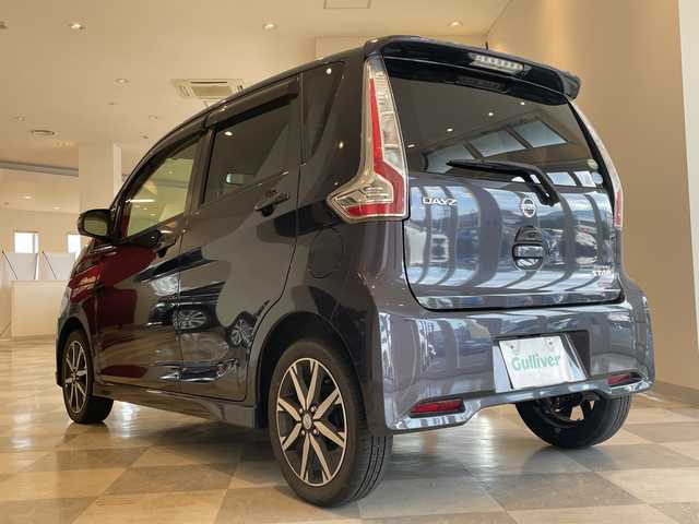 日産 デイズ HWS X プレミアムセレクション 福井県 2018(平30)年 4.6万km プレミアムパープルP 純正7インチSDナビ/フルセグTV/BT/DVD/CD/USB/SD/AUX/アラウンドビューモニター/衝突回避支援ブレーキ/ハーフレザーシート/オートライト/オートハイビーム/HIDヘッドライト/純正15アルミホイール/プッシュスタート/スマートキー/純正フロアマット/ステアリングスイッチ/アイドリングストップ