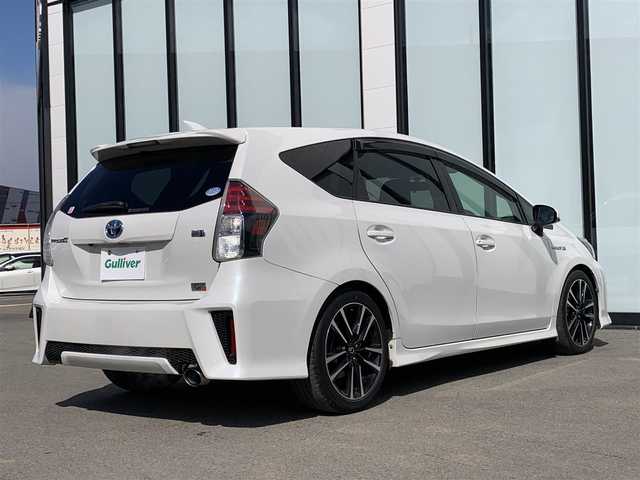 トヨタ プリウス α S ツーリングセレクション G’s 大阪府 2015(平27)年 5.7万km ホワイトパールクリスタルシャイン ワンオーナー/純正メモリーナビ/CD/DVD/Bluetooth/フルセグTV/バックカメラ/LEDオートヘッドライト/LEDイルミネーションビーム/純正大径マフラー/純正18インチAW/G’s専用サスペンション/革巻きステアリング/ハーフレザスポーツーシート/USB/プッシュスタート/スマートキー/ビルトインETC