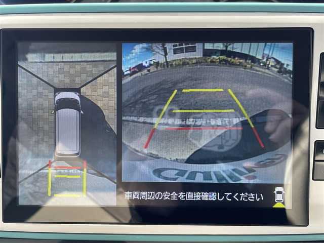 ダイハツ ムーヴ キャンバス G メイクアップ VS SAⅢ 福島県 2021(令3)年 1.1万km パールホワイトⅢ/ファインミントメタリック 2トーン 寒冷地対応/スマートアシストIII/純正SDナビ/　【フルセグ/CD/DVD/MSV/BT/USB/HDMI】/バックカメラ/全周囲カメラ/両側パワースライドドア/ステアリングスイッチ/運転席シートヒーター/ETC/ナビ連動ドライブレコーダー/LEDライト（AUTO機能付き）/　・フォグランプ/オートマチックハイビーム/衝突軽減システム/横滑り防止機能/アイドリングストップ/コーナーセンサー/レーンキープアシスト/純正フロアマット/純正ドアバイザー/スペアキー×１