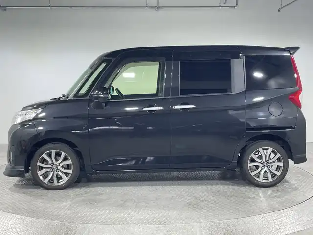 トヨタ ルーミー カスタムG－T 神奈川県 2018(平30)年 4.6万km ブラックマイカメタリック 社外7型ワイドSDナビゲーション【AVIC-CL901】/AM FM BT MSV フルセグ USB/バックカメラ/両側パワースライドドア/リアロールシェード/社外前方ドライブレコーダー/ETC2.0/クルーズコントロール/純正フロントリップ/リアスポイラー/車線逸脱防止機能/TRC/PCS/アイドリングストップ/LEDヘッドライト/フォグランプ/電装格納ミラー/スマートキー