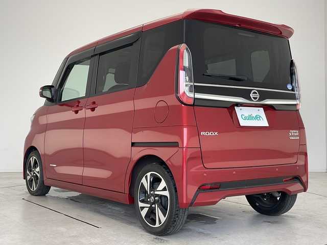 日産 ルークス HWS Gターボ プロパイロットED 愛知県 2021(令3)年 2.4万km スパークリングレッドM プロパイロット/衝突被害軽減ブレーキ/純正9インチSD　SDなし/全方位カメラ/両側パワースライドドア/レーダークルーズコントロール/フルセグTV/CD DVD/Bluetooth/バックカメラ/イージーオープン機能/コーナーセンサー/純正アルミホイール/LEDヘッドライト/ドライブレコーダー/ETC/ステアリングスイッチ/スマートキー/プッシュスタート