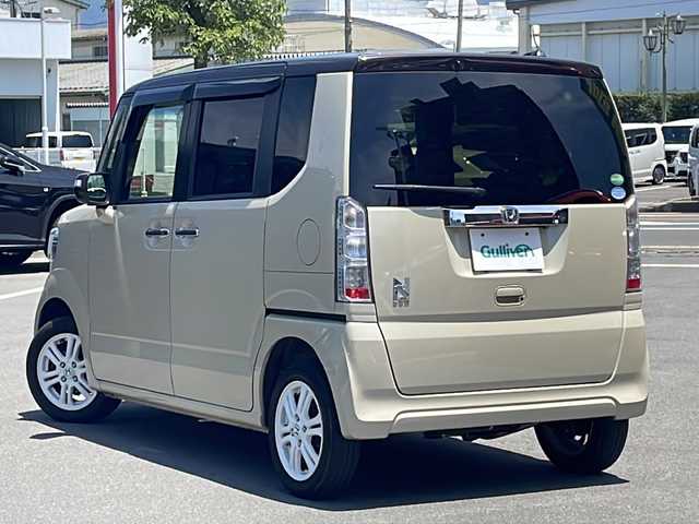 ホンダ Ｎ ＢＯＸ G Lパッケージ 長野県 2016(平28)年 5万km プレミアムアイボリーパール2トーン ４WD/純正メモリーナビ/（VXM-164CSi）/ワンセグTV/BluetoothAudio/ステアリングスイッチ/純正１４インチアルミホイール/両側電動スライドドア/前席シートヒーター/ウインカーミラー/ビルトインETC/ミラーヒーター/オートライト/HIDライト/スマートキー/Wエアバッグ/ABS