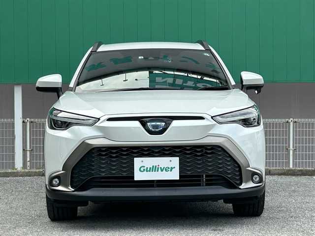 トヨタ カローラ クロス ハイブリッド Z 千葉県 2022(令4)年 2.1万km プラチナホワイトパールマイカ 純正メモリナビ（Bluetooth/AM/FM)/フルセグTV/レーダークルーズコントロール/ドライブレコーダー/ビルトインETC/トヨタセーフティセンス/パワーバックドア/運転席パワーシート/運転席助手席シートヒーター/純正フロアマット/純正アルミホイール