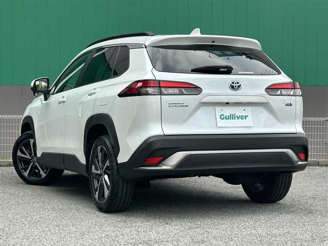 トヨタ カローラ クロス ハイブリッド Z 千葉県 2022(令4)年 2.1万km プラチナホワイトパールマイカ 純正メモリナビ（Bluetooth/AM/FM)/フルセグTV/レーダークルーズコントロール/ドライブレコーダー/ビルトインETC/トヨタセーフティセンス/パワーバックドア/運転席パワーシート/運転席助手席シートヒーター/純正フロアマット/純正アルミホイール