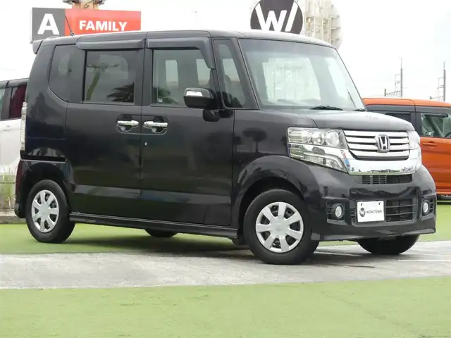 ホンダ Ｎ ＢＯＸ カスタム G 千葉県 2012(平24)年 1.3万km プレミアムゴールドパープルパール 純正SDナビ/地デジTV/【DVD/CD再生機能　Bluetooth接続】/HIDヘッドライト/フォグライト/ウインカーミラー/スマートキー