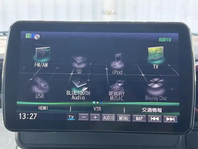 スズキ スペーシア HYBRID G 愛媛県 2019(平31)年 5.1万km ブルーイッシュブラックパール3 コーナーセンサー/ETC/Bluetooth/CD/Blu-ray/DVD/フルセグTV/前方ドラレコ/両側スライド/ベンチシート/社外アルミホイール/オートライト/レーンキープアシスト/スマートキー/スペアキー/アイドリングストップ/パワーステアリング/パワーウィンドウ