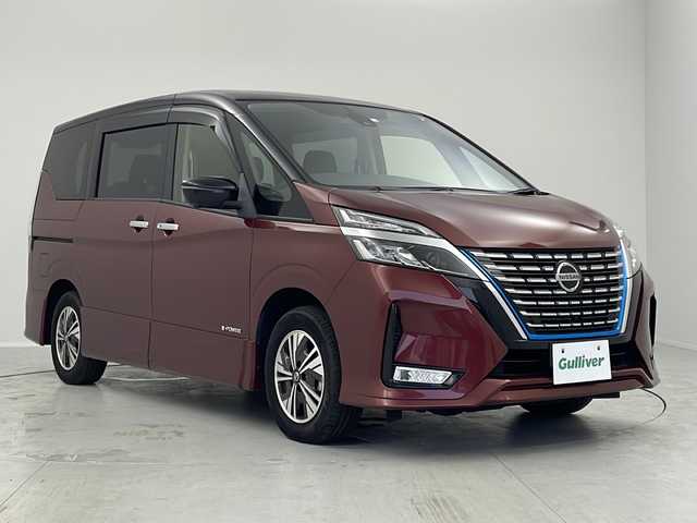 日産 セレナ e－パワー ハイウェイスター V 茨城県 2020(令2)年 5.5万km マルーンレッド 2トーン エマージェンシーブレーキ/プロパイロット/フリップダウンモニター/純正10インチSDナビ/　　CD/DVD/BT/フルセグ/アラウンドビューモニター/レーダークルーズコントロール/LEDオートライト/純正15インチアルミホイール/ステアリングスイッチ/アイドリングストップ/USBポート/ビルトインETC/禁煙車