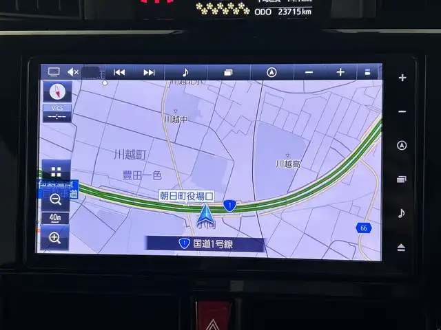 トヨタ ルーミー カスタムG 三重県 2023(令5)年 2.4万km ブラックマイカメタリック 禁煙車/純正ナビ/・AM/FM/Bluetooth/HDMI/iPod/USB/シートヒーター/フルセグ/両側パワースライドドア/クルーズコントロール/TVキャンセラー/バックカメラ/ビルトインETC/LEDヘッドライト/電動パーキング/純正14インチAW