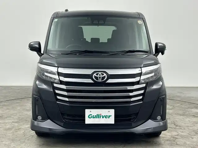 トヨタ ルーミー カスタムG 三重県 2023(令5)年 2.4万km ブラックマイカメタリック 禁煙車/純正ナビ/・AM/FM/Bluetooth/HDMI/iPod/USB/シートヒーター/フルセグ/両側パワースライドドア/クルーズコントロール/TVキャンセラー/バックカメラ/ビルトインETC/LEDヘッドライト/電動パーキング/純正14インチAW