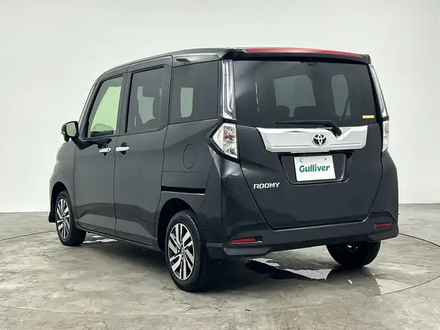 トヨタ ルーミー カスタムG 三重県 2023(令5)年 2.4万km ブラックマイカメタリック 禁煙車/純正ナビ/・AM/FM/Bluetooth/HDMI/iPod/USB/シートヒーター/フルセグ/両側パワースライドドア/クルーズコントロール/TVキャンセラー/バックカメラ/ビルトインETC/LEDヘッドライト/電動パーキング/純正14インチAW